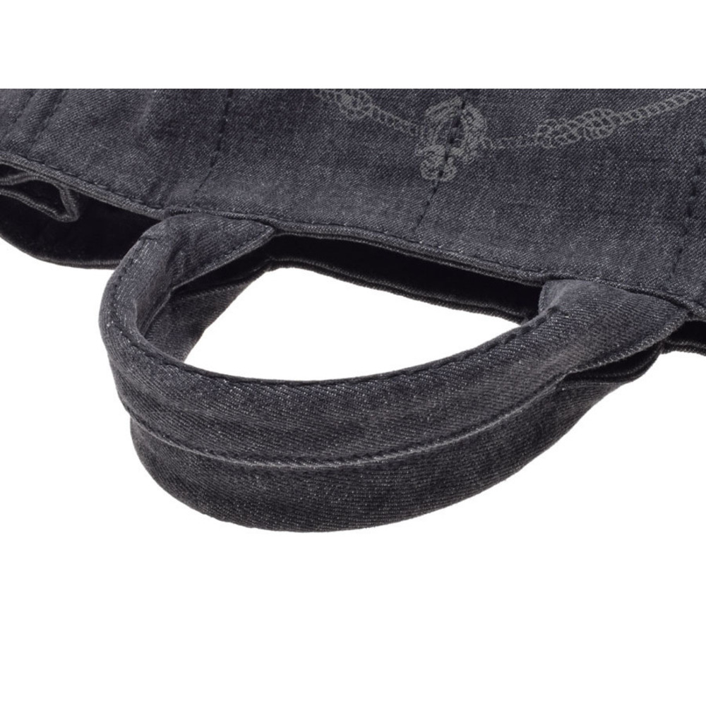 Prada Tote Black Bag Canapa Denim - Picture 3 of 11